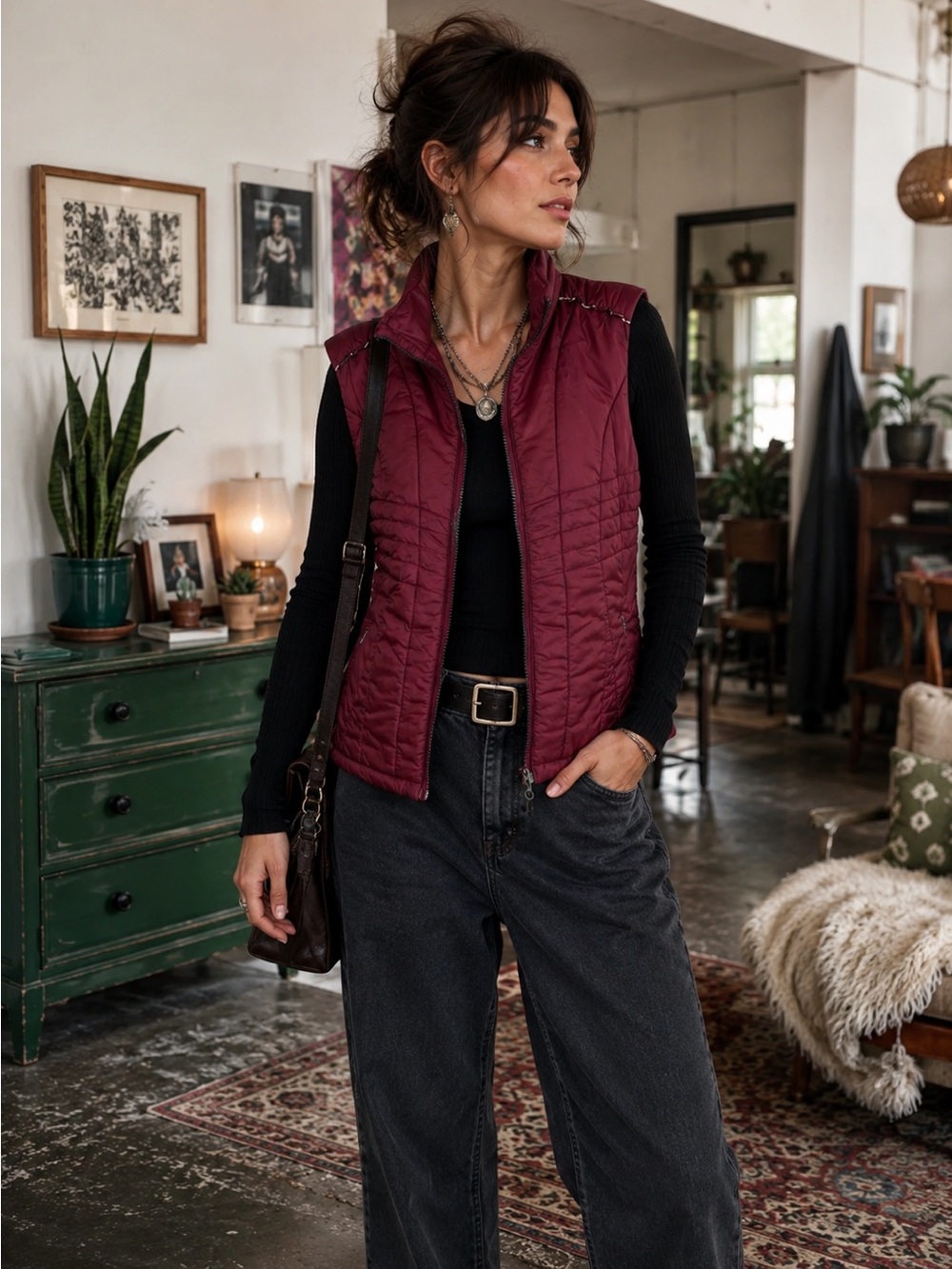 MPG Maroon Vest Size M